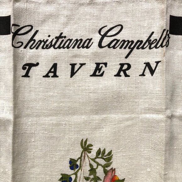 set 2 vintage linen towel Christiana Campbell’s Tavern Good Eating Williamsburg - Picture 8 of 11
